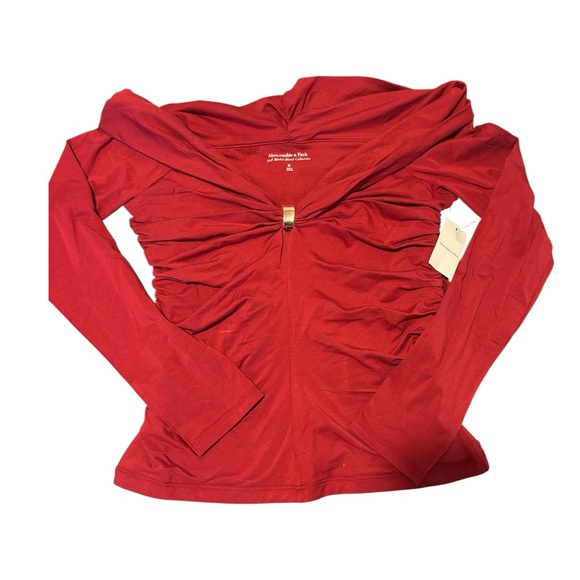Abercrombie & Fitch Tops - Abercrombie & Fitch Red Modal-Blend Top NWT